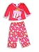 Dream Apparel - Girls Long Sleeved Pajama Set, Red