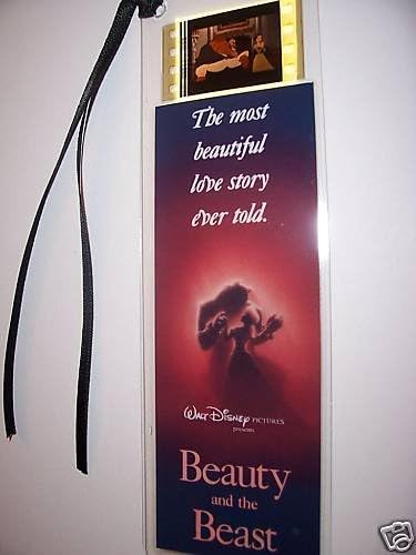 Beauty & the Beast movie film cell bookmark memorabilia collectible disney animation