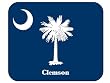 US State Flag - Clemson, South Carolina (SC) Mouse Pad