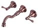 Danze D316257AC Opulence Two Handle Wall Mount Lavatory Faucet, Antique Copper