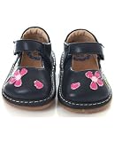 : Rainbow Steps Navy Flower Petal Shoe *SQUEAKS*