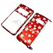 LG enV2 VX-9100 Protector Hard Case Glitter Stars Red