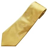 Plain Gold Men's Tie