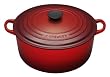 Le Creuset Enameled Cast-Iron 5-1/2-Quart Round French Oven, Red