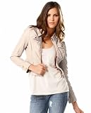 Leatherette Washed Moto Jacket