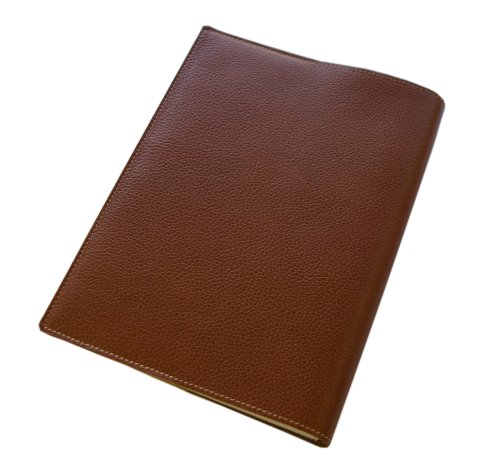 フータン（FOOTAN）本革ブックカバーA５サイズ（ブラウン・シュリンク）