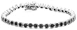 10k Choice of White or Yellow Gold Black Diamond Bracelet (3 1/2 cttw) 10k Choice of White or Yellow Gold Black Diamond Bracelet (3 1/2 cttw)