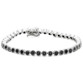 10k Choice of White or Yellow Gold Black Diamond Bracelet (3 1 2 cttw) by Amazon.com Collection