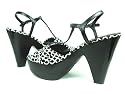 Authentic Coach JANEEN OP ART SHOES SIZE 7.5 black white