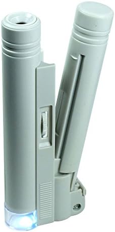 100X Zoom Handheld Lighted Microscope Jewelers Magnifier Loupe # MG10085