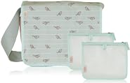 xo(eco) by BlueAvocado Cafe Tote Kit with Cafe Tote, Sage Birds