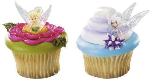 Tinkerbell and Periwinkle Cupcake Rings - 24 ct
