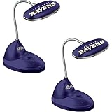 Memory Company Baltimore Ravens LED Desk Lamp - set of 2