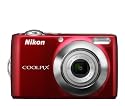 Nikon COOLPIX L24 14 MP Digital Camera with 3.6x NIKKOR Optical Zoom Lens and 3-Inch LCD (Red)