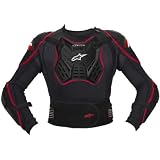 Alpinestars S-MX Bionic 2 Jacket Men's Protector Street Motorcycle Body Armor - Color: Black/Red, Size: Medium