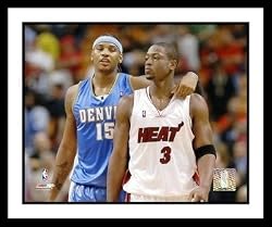 Dwyane Wade and Carmelo Anthony Miami Heat Denver Nuggets NBA Framed 8x10 Photograph Arm Around Shou