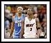 Dwyane Wade and Carmelo Anthony Miami Heat Denver Nuggets NBA Framed 8x10 Photograph Arm Around Shou