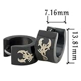 Black Art Stainless Steel Mens Hoop Earrings 41br8l8I65L. SL160 Black Art Stainless Steel Mens Hoop Earrings