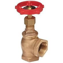 Milwaukee Valve 504 Series Bronze Globe Valve, Class 125, Elbow, Threaded Bonnet, NPT Female