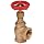 Milwaukee Valve 504 Series Bronze Globe Valve, Class 125, Elbow, Threaded Bonnet, NPT Female