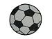 Fußball 5,4 cm BÜGELBILD AUFNÄHER APPLIKATION Fussball Ball Tor Bälle Emblem