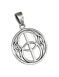 Celtic Pendant Sacred Chalice Well Symbol of Avalon Sterling Silver