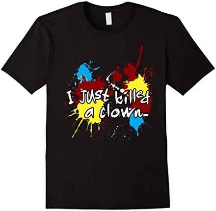 Men's I Just Killed A Clown Shirt - Anti Clown Shirt Small Black