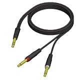 Produkt-Bild: ah Cables ProCab Serie REF721 Twin Instrumentenkabel 6,3 mm Klinke stereo 2 x 6,3 mm Klinke mono 1,5 m