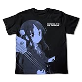 けいおん! 秋山澪オールプリントTシャツ ブラック サイズ:L