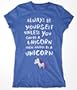 Always Be Yourself Unless You Can Be A Unicorn Then Always Be A Unicorn Women's T-Shirt. *Please Note: Snug Fitting Soft Cotton Tees. Custom Apparel Co. Size Guide Recommendation: Small - 6/8, Medium - 8/10, Large - 10/12, XL - 12/14, 2XL - 14/16* *For item as per listing, place your order with the Manufacturer 'Custom Apparel Co.'