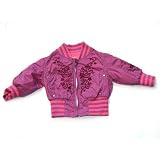Diesel - Reversible grape nylon embroidered zipper jacket