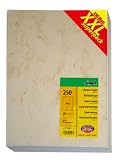Produkt-Bild: Sigel T1081 Marmor-Papier wie DP372, Aktion "XXL Superpack" A4, 90 g, 250 Blatt Feinpapier beige