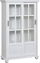 Furniture online: Altra 9448096 Bookcase with Sliding Glass Doors, White