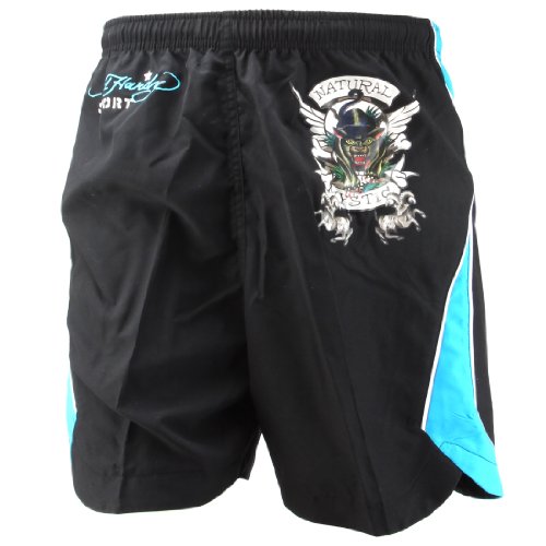 Ed Hardy Bulldog Woven Shorts - Black