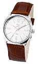 Umbro Gents Analogue brown leather strap watch with classic silver dial