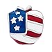 Pugster America Usa Flag Heart Love Apple Bead Fits Pandora Charms Bracelet