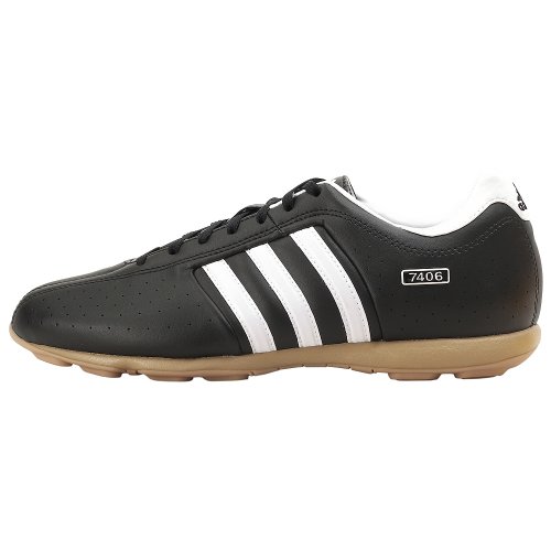 adidas Men's 7406 ST S Soccer Cleat,Black/White/Black,6.5 M