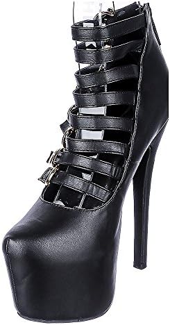 Shiekh SALOME-88 Dress High Heel - Black/Gold Size 8