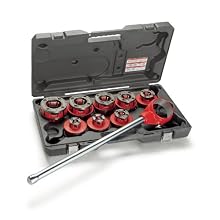 Ridgid 36375 1/8-Inch to 1-Inch Capacity Manual Exposed Ratchet Theader Set