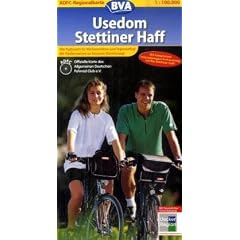 ADFC-Regionalkarte Usedom / Stettiner Haff 1 : 100 000: Mit komplettem Internationalen Radrundweg um das Stettiner Haff