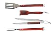 Brinkmann 9025 Stainless-Steel 4-Piece Barbecue Tool Set, Hardwood Handles