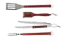 Brinkmann 9025 Stainless-Steel 4-Piece Barbecue Tool Set, Hardwood Handles
