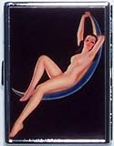 Retro Hand Made CRESENT MOON Billfold / ID Holder Cigarette Case