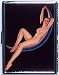 Retro Hand Made CRESENT MOON Billfold / ID Holder Cigarette Case