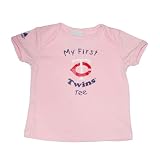Majestic Infant Baby MLB Minnesota Twins My First Tee T-Shirt - Pink (Size: 3/6M)
