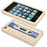 Cbus Wireless brand Cream White/Blue Silicone Cassette Tape Skin / Case / C ....