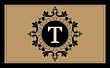 Imperial Monogram Coir Mat - T Imperial Monogram Coir Mat - T