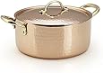 Kuprum Hand Hammered Solid Copper Multi-Purpose Sauce, Soup and Chili Pot, 2.5-qt