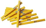 Bon 84-293 7-Inch Carpenter Pencil, Black Medium Lead with Yellow Casing, 12-Pack [並行輸入品]