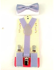 Single Detail Page Misc: Blazers Proforms Costumes - Gray Bow Tie Sets and Suspenders Sets for Kids - Toddler Suspenders Children Suspenders USA Patriotic Gifts - Blazers Proforms Costumes